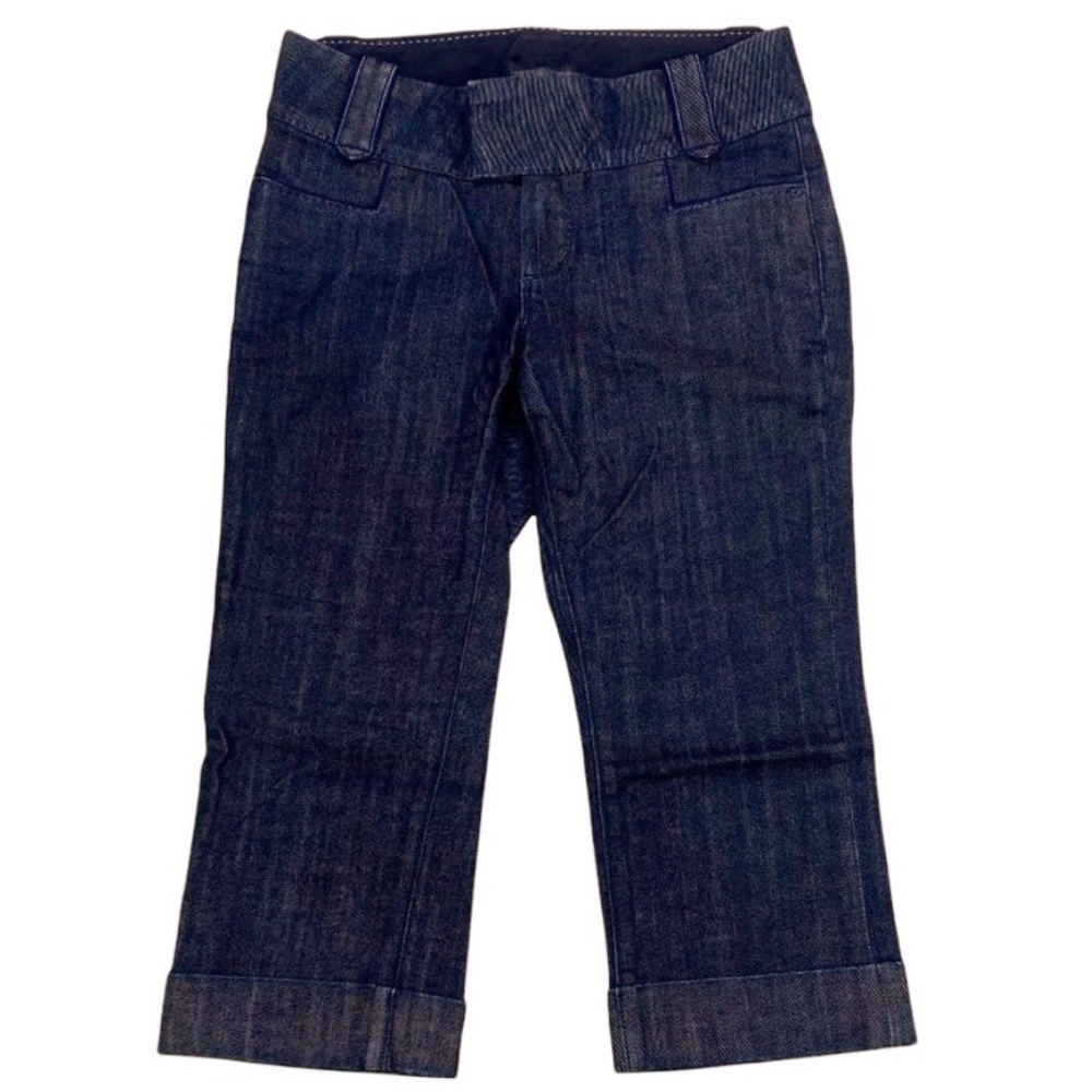 Banana Republic Urban Capri Cropped Denim Pants Dark Wash Blue Size 6